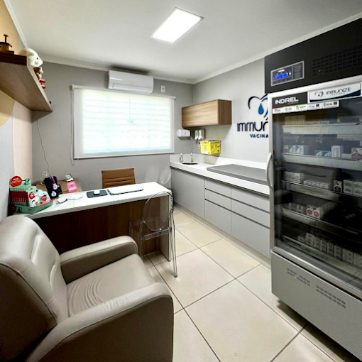 Estrutura da sala de vacinação da Immunize